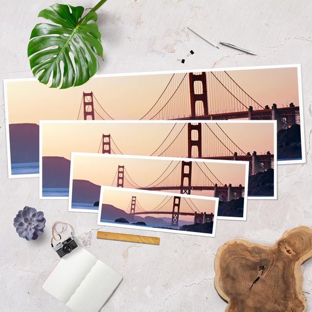 Poster panoramique architecture & skyline - San Francisco Romance