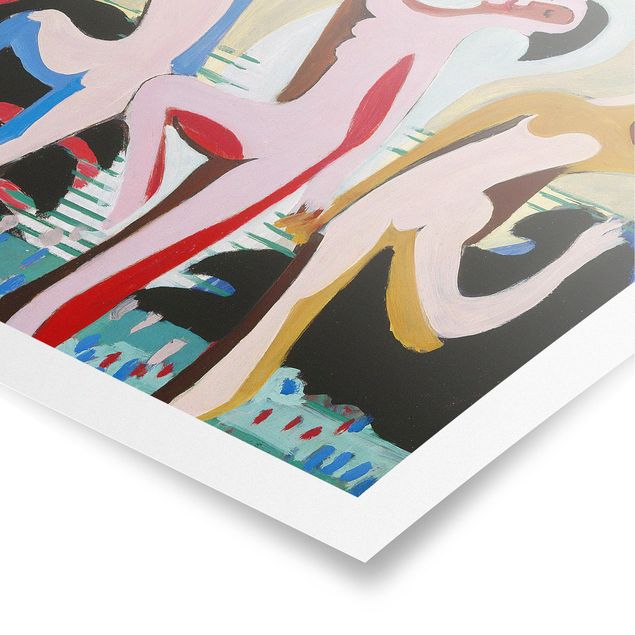 Tableaux portraits Ernst Ludwig Kirchner - Danse des couleurs