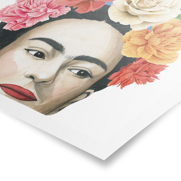 Tableau multicolor Pensées de Frida - Muse
