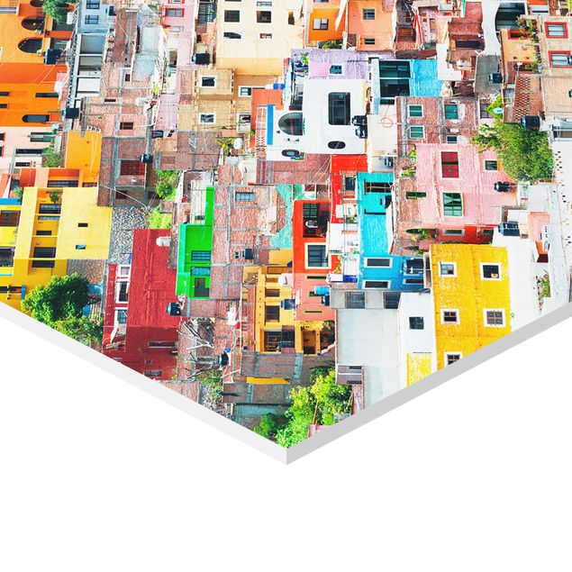 Hexagone en forex - Coloured Houses Front Guanajuato