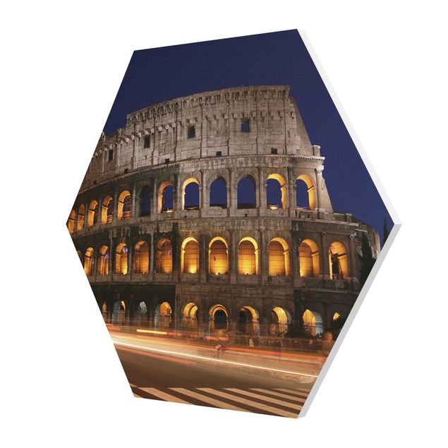 Tableau décoration Colisée à Rome la nuit