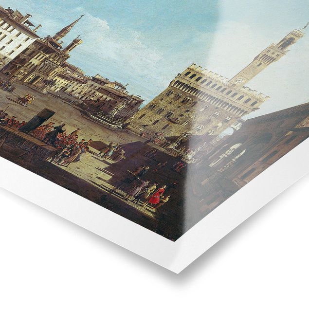 Tableaux modernes Bernardo Bellotto - La Piazza della Signoria à Florence