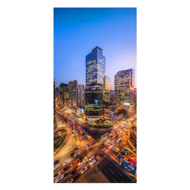 Tableau Asie Lumières de la ville dans le district de Gangnam