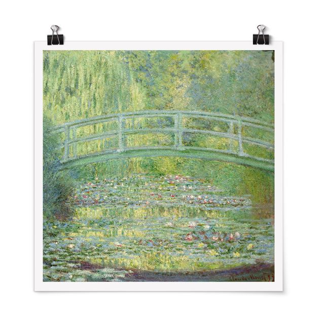 Toile impressionniste Claude Monet - Pont japonais