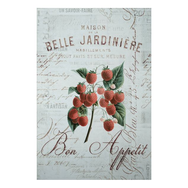 Tableau moderne Shabby Chic Collage - Framboise