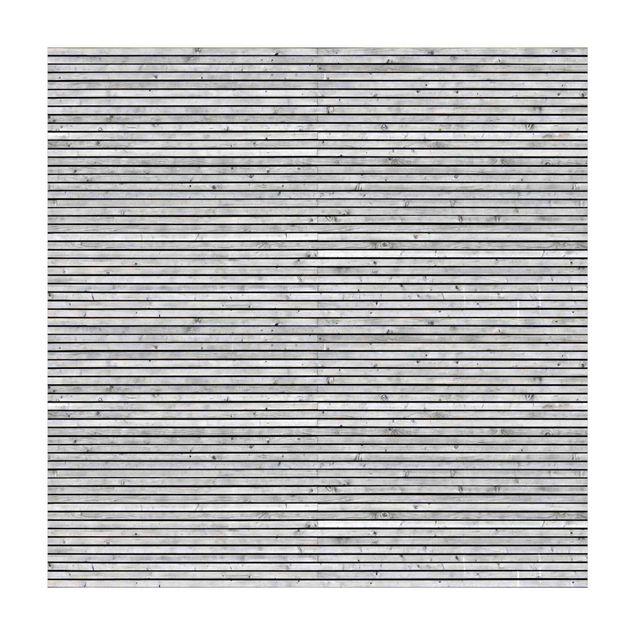 tapis imitation pierre Mur en bois avec des bandes étroites noir et blanc