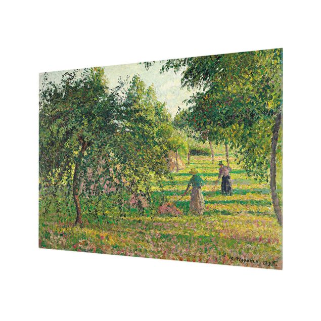 Romantisme tableau Camille Pissarro - Pommiers et faneurs, Eragny