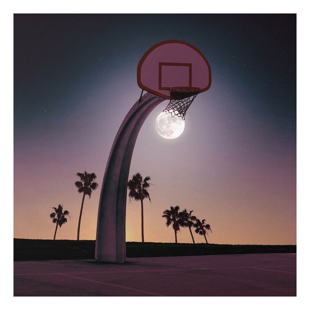 Tableau moderne Basket avec Lune