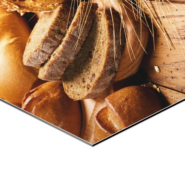 Hexagone en alu Dibond - German Bread