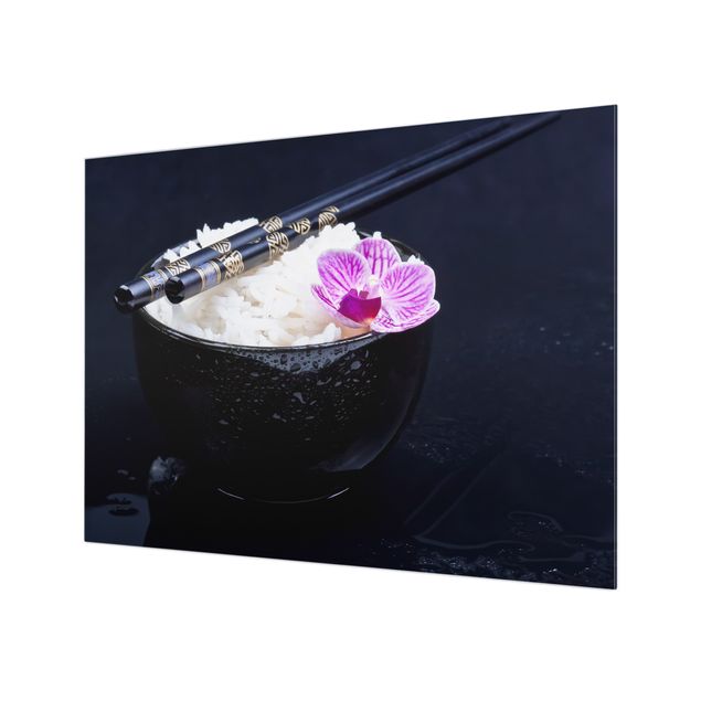 Fonds de hotte - Rice Bowl With Orchid