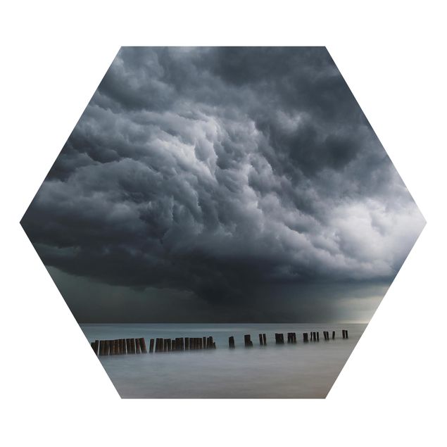 Tableau moderne Nuages d'orage au-dessus de la mer Baltique