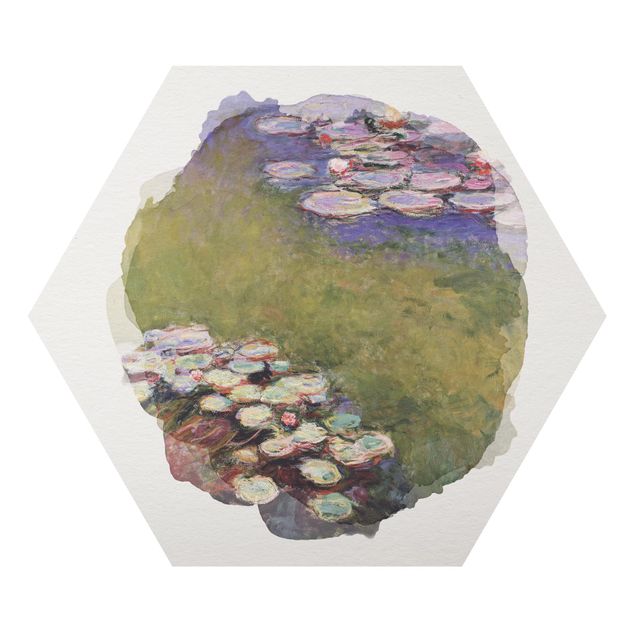 Tableau moderne Aquarelles - Claude Monet - Nénuphars