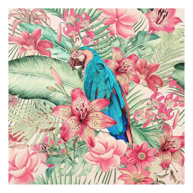 Tableaux de Andrea Haase Paradis floral Perroquet Tropical