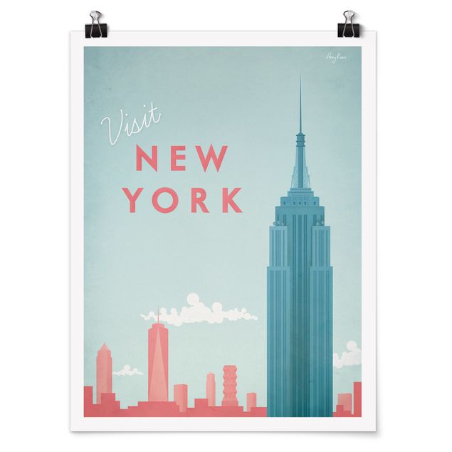 Affiche rétro Poster de voyage - New York