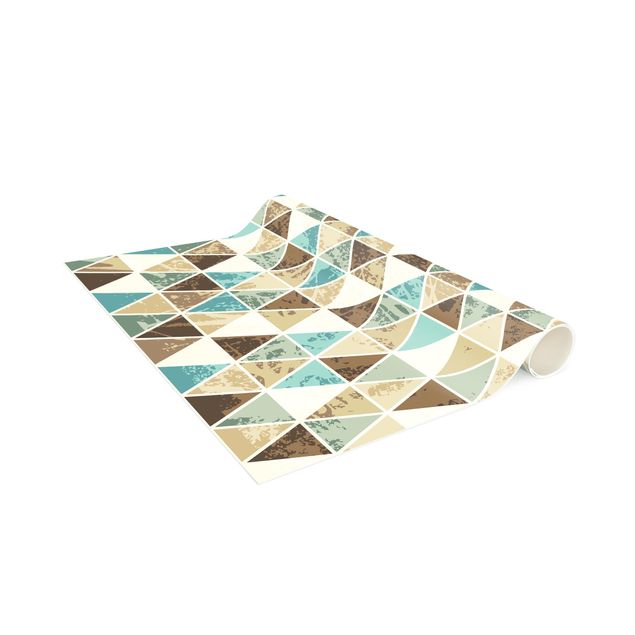 tapis contemporain Motif répétitif en forme de triangle