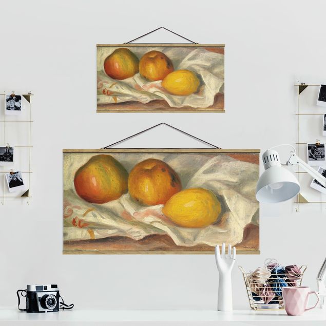 Tableaux fruits Auguste Renoir - Deux pommes et un citron
