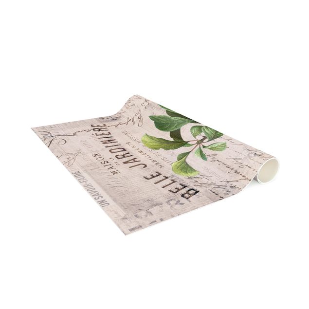 tapis modernes Collage Shabby Chic - Prune
