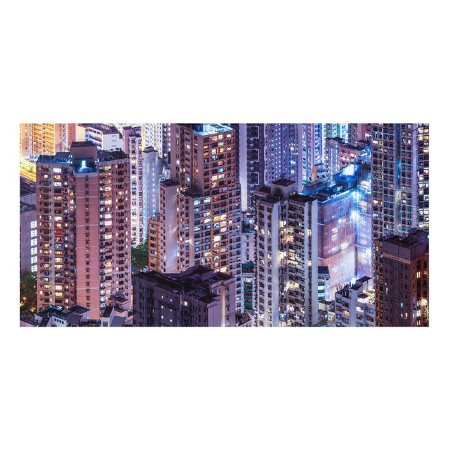 Fonds de hotte - Hong Kong Sea Of Lights - Format paysage 2:1