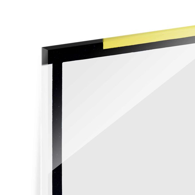 Tableaux en verre magnétique Piet Mondrian - Composition II