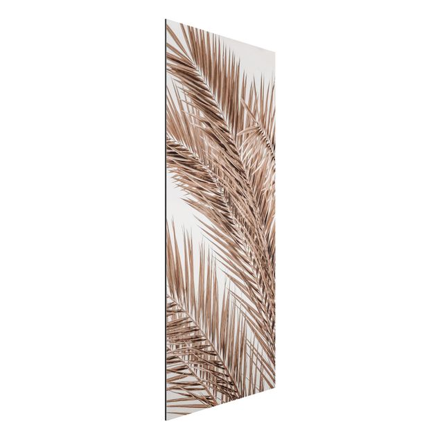 Tableau moderne Feuilles de palmier couleur bronze