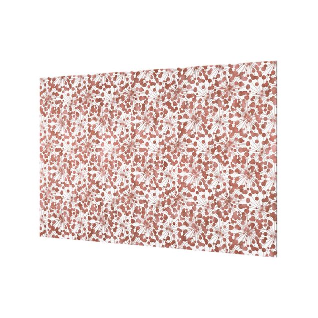 Fonds de hotte - Natural Pattern Dandelion With Dots Copper - Format paysage 3:2