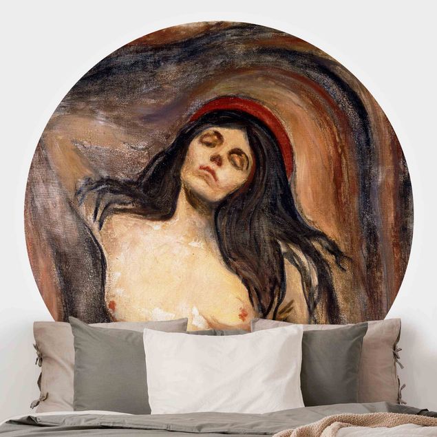 Papier peint rond autocollant - Edvard Munch - Madonna