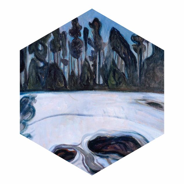 Tapisserie paysage Edvard Munch - Nuit étoilée