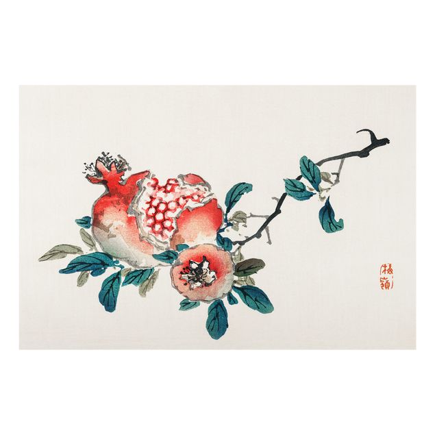 Fond de hotte - Asian Vintage Drawing Pomegranate