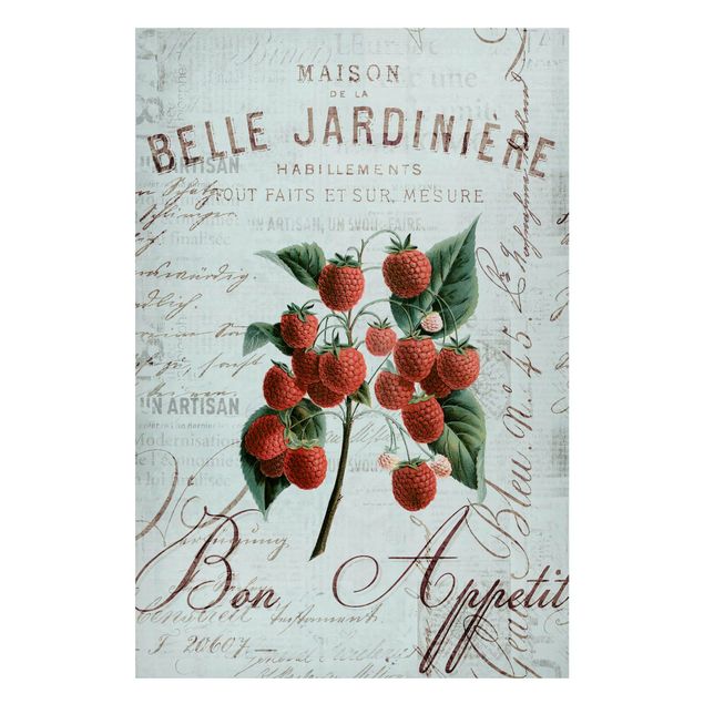 Tableaux modernes Shabby Chic Collage - Framboise