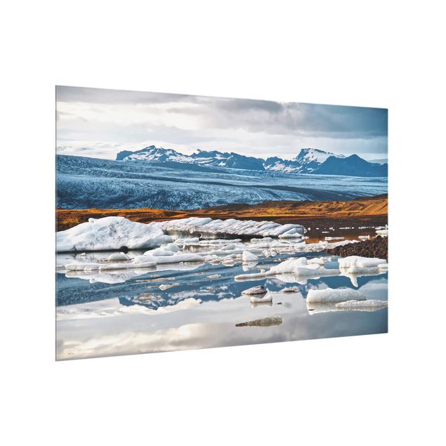 Fonds de hotte - Glacier Lagoon - Format paysage 3:2
