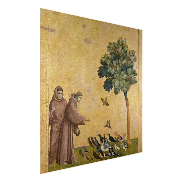 Tableau animaux Giotto di Bondone - Saint François s'adressant aux oiseaux