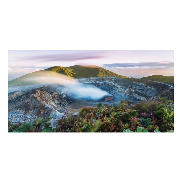 Fond de hotte - Poás Volcano At Dawn - Format paysage 2:1