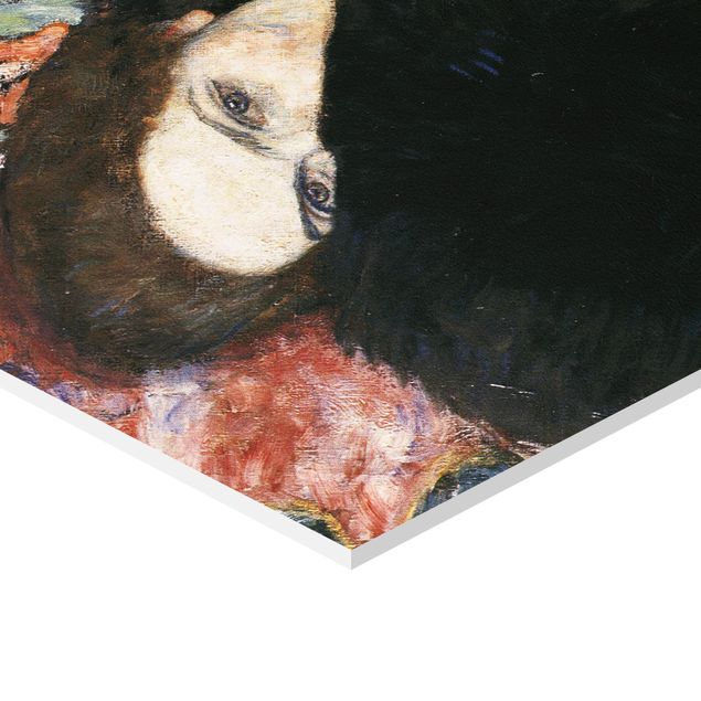 Tableau noir Gustav Klimt - Dame avec une moufle