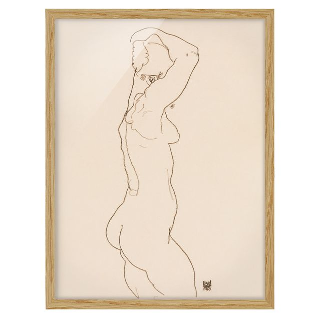 Tableaux Egon Schiele - Nu féminin