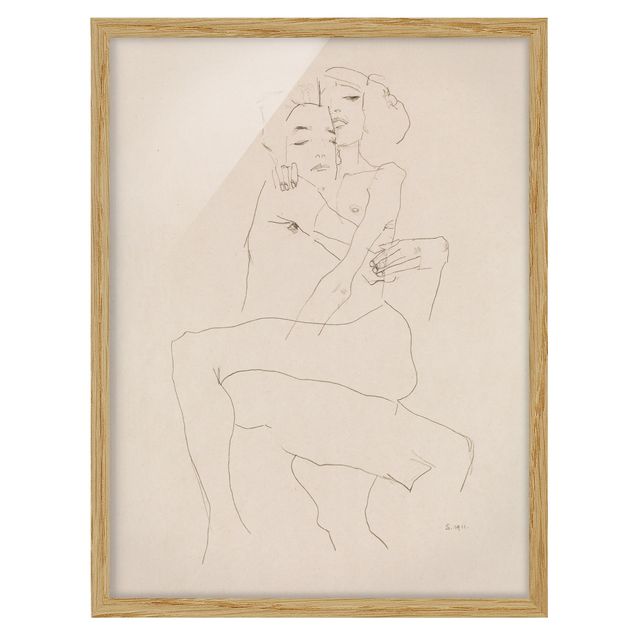 Cadres et affiches Egon Schiele - Deux nus