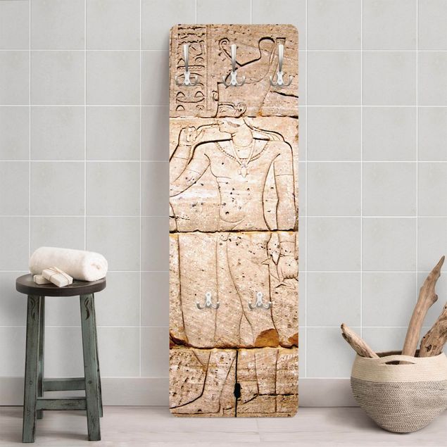 Porte-manteaux muraux effet pierre Relief d'Égypte