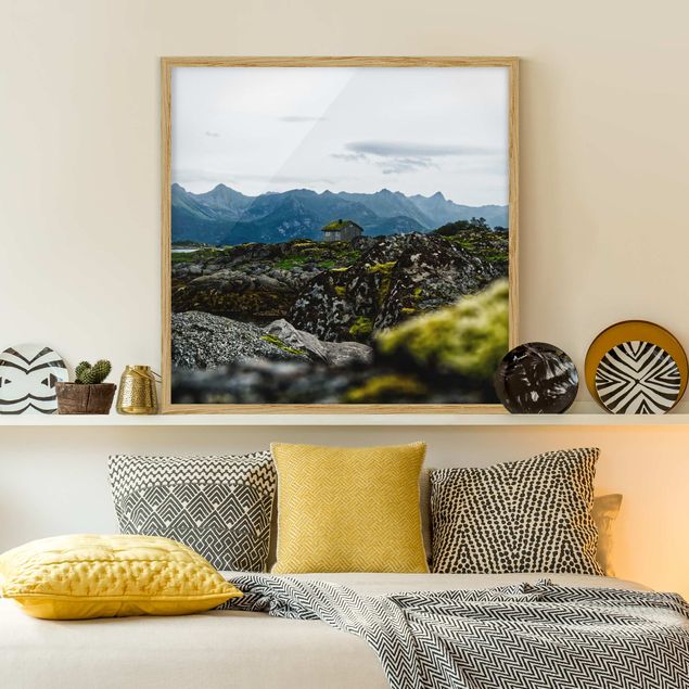 Tableau paysage Cabane désolée en Norvège