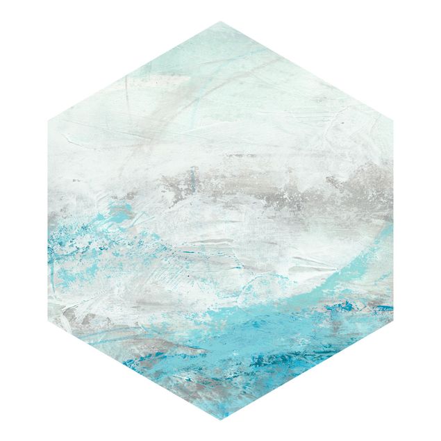 Papier peint hexagonal autocollant avec dessins - Arctic I