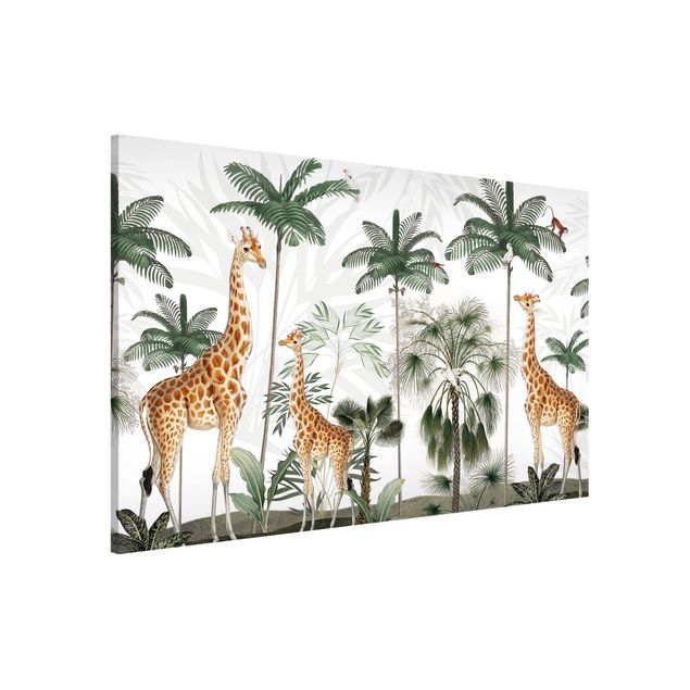 Déco chambre enfant Girafes dans la jungle