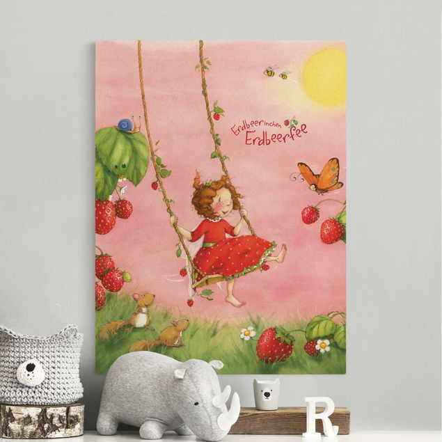 Toile papillon The Strawberry Fairy - La balançoire dans l'arbre