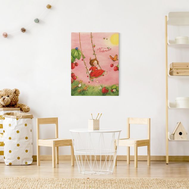 Tableau moderne The Strawberry Fairy - La balançoire dans l'arbre