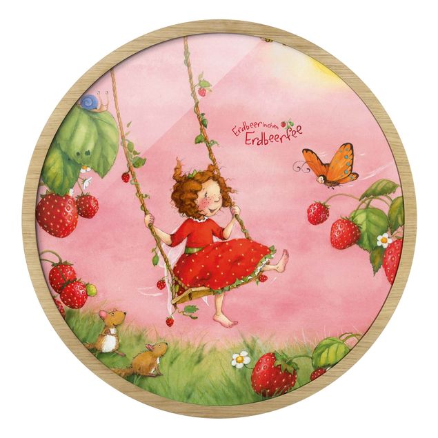 Tableau couleur vert The Strawberry Fairy - La balançoire dans l'arbre
