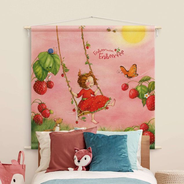Tenture murale xxl The Strawberry Fairy - Tree Swing