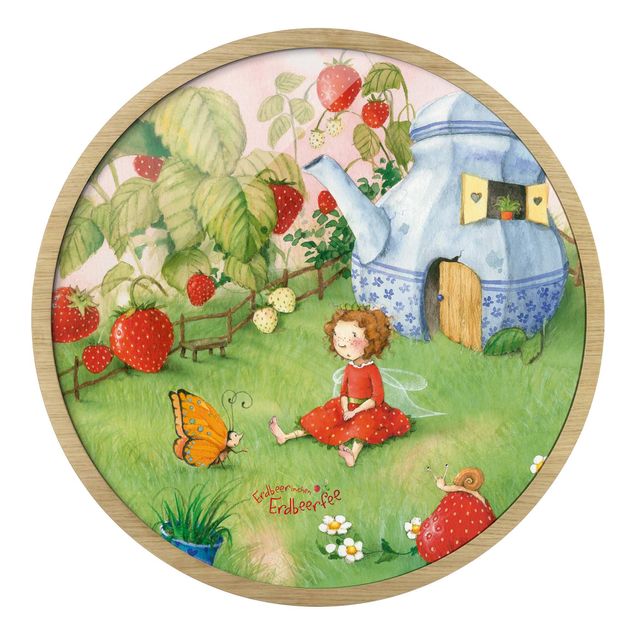 Tableau fée The Strawberry Fairy - Dans le jardin
