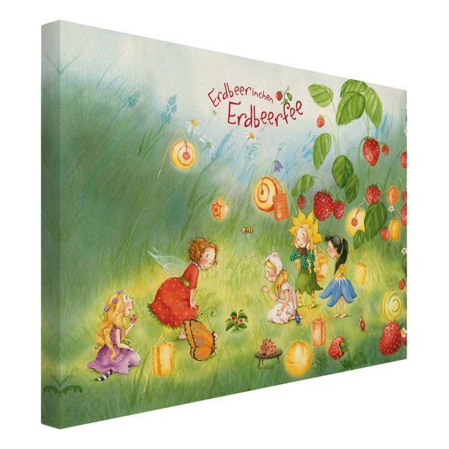 Tableaux sur toile avec légumes et fruit The Strawberry Fairy - Lanternes