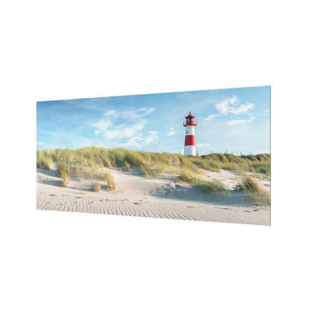 Fonds de hotte - Lighthouse At The North Sea - Format paysage 2:1