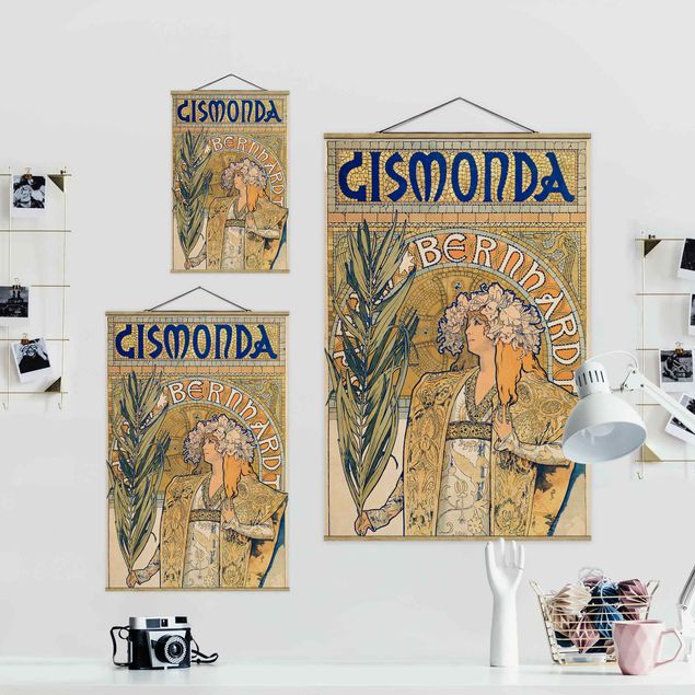 Tableau portraits Alfons Mucha - Affiche pour la pièce Gismonda
