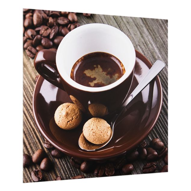 Tableaux de Uwe Merkel Tasses à café avec grains de café
