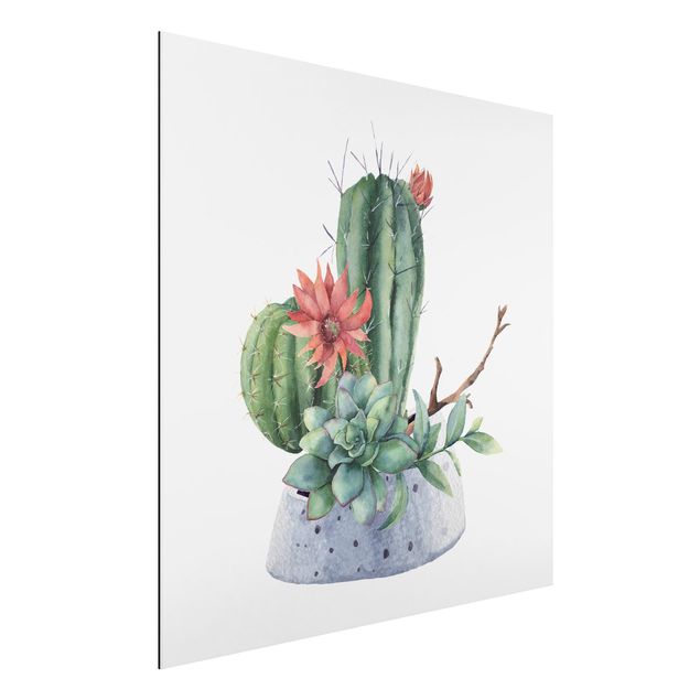 Décorations cuisine Illustration de cactus à l'aquarelle