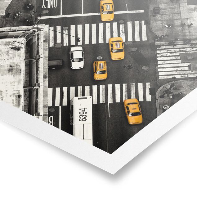 Posters en noir et blanc Taxis de la ville de New York